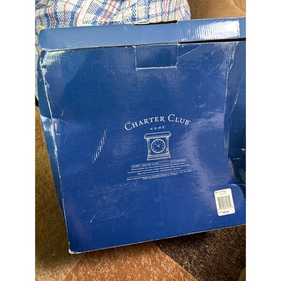 Charter Club Traditional Mahogany Mantel Clock  Roman Numerals & Quartz Movement - Picture 8 of 10